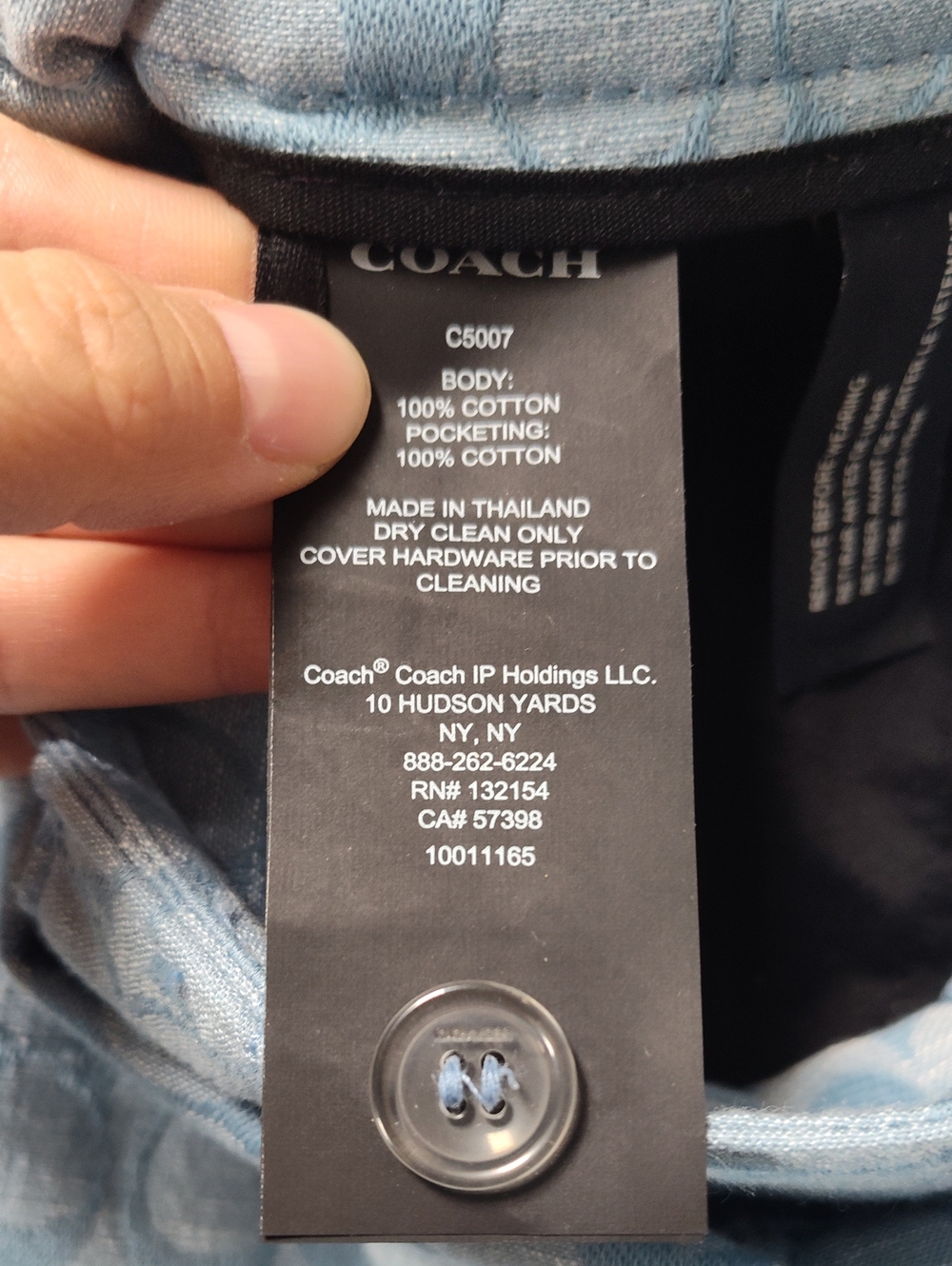 *RARE* COACH Signature Denim Skirt - Picture 6 of 6